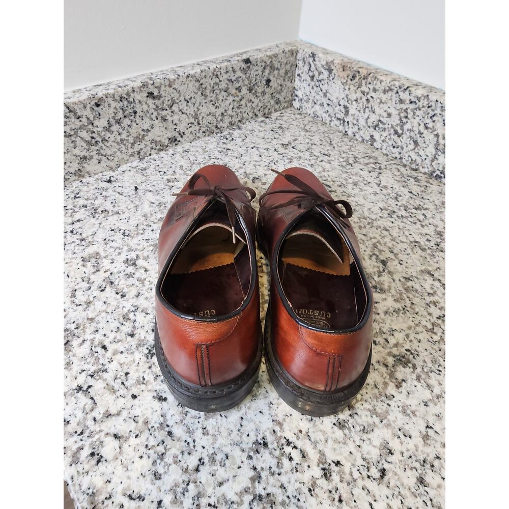British Walkers O’Sullivans Sz 9 EEE Custom Brown Leather Oxford Shoes - Picture 3 of 7